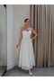 Floral Embossed Dress with Hood