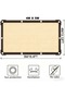 Rectangle Sun Shade Sail, 90% UV Block HDPE Canopy, Breathable Waterproof Awning for Patio, Garden, Pool, Beige