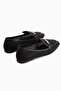 Nika Black Straw Women's Ballerinas - 6