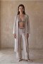 Vegan Silk Satin Four-Piece Bridal Dowry Set - Lx.26251 Neutral - 3