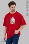 Unisex Crew Neck Snoopy Painting Printed Cotton Oversize Short Sleeve T-Shirt