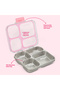 Stainless Steel Bento Lunch Box 945ml w/ Insulated Lunch Bag – Pink - 6