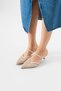 Valencia Women's Elegant Knitted Patterned Pointed Toe Heeled Casual Shoes - 3