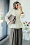 Premium Side Slit Detailed Tunic - Ecru