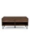 New Rabat Coffee Table With Storage | Living Room Table | | L120xW60xH45cm-Walnut / Black - 3