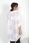 Women's Brode Patterned Italian Silk Tunic Shirt - 4