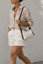 Canvas Crossbody Mini Cushy Brown Women's Bag with Adjustable Strap