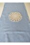 Handcrafted Lace Embroidered Soft Linen 100% Cotton 47X115 cm Runner - 3