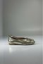 Genuine Leather Women's Daily Ballerinas with V-Cut Detail - 5