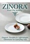 12 Pcs Opal ware Dinner Set 4 x Dinner plate 4 x Dessert plate 4 x Bowl MIcrowave Dishwasher Freezer safe - 4