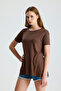 Slit Sleeve Folded Casual T-Shirt - 6