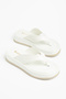 Women's White Skin Flip-Flop Casual Comfortable Sandals