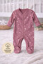 100% Organic Cotton Jumpsuit with Booties - 4