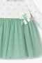 Bow Detailed Tulle Skirt Girls' Dress 15348 - 3