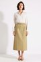 Women's A-Line Maxi Skirt Belt Detailed Woven Fabric Unlined Daily Casual Comfortable Modern Stylish Elegant - 4