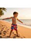Boy's Character Printed Lace-Up Sea and Pool Shorts with Netting Inside - 2