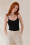 Women's 2-Piece Modal & Cotton Thin Strap Flexible Basic Body Undershirt - 2-Pack Advantage Package - 3