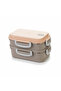 Aura 2-Tier Heated Steel Storage Container |   450 ml + 400 ml |   Heating Feature with Hot Water