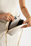 Cream Clutch Portfolio Women's Handbag Shoulder Bag Crossbody Bag - 4