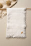 100% Cotton Natural Textured 4 Layer Muslin Baby Blanket - 2