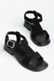 Women's Buckle T-Strap Casual Sandals - 6