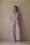 Viscose Voile Embroidery Detailed Women's Pajama Set - Lx.26222 Neutral - 4
