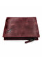 Karali 100% Genuine Leather Wallet with Zipper for Coins and Card Holder.