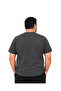 Men's Large Size Anthracite Crew Neck Short Sleeve Trail T-Shirt 3Xl-4Xl-5Xl-6Xl - 3