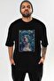 For Dog Lovers 20 Front Dog Prints Black Oversize T-Shirt 100% Cotton Unisex Dog Lover Premium Design - 2