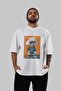 For Dog Lovers 44 Front Dog Printed White Oversize T-Shirt 100% Cotton Unisex Dog Lover Premium Design - 6