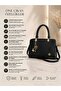 Five-Compartment Star and Pearl Detailed Women's Hand and Shoulder Bag with Fully Lined Interior and Adjustable Shoulder Strap - 6