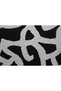 Black and White Abstract Patterned Decorative Throw Pillow Cover Modern Design - 3