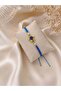 Blue Rope Adjustable Bracelet with Blue Turtle Figure and Gold Detail - 3