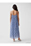 Esvab • Modern & Distinctive U Roba Collar Floral Rope Strap Pleated Dress - 4
