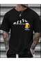Beer Printed Oversize Casual Boyfriend T-Shirt Men - 3