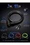65cm 7mm Steel Cable Bike Lock with Key Scooter Motorcycle Security Lock - 3