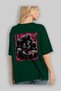 Gym Goril Oversize Back Printed Green T-Shirt 100% Cotton Streetwear Premium Comfortable Fit - 4
