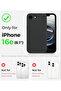 Silicone Case iPhone 16e, 6.1" Hypoallergenic Comfortable Grip Enhanced Protection | WIDGETS MATRIX - 2