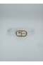 Transparent Women's Belt with Metal Buckle Pvc Waist Belt for Daily and Stylish Use - 2