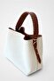 Marella Taba Hand Knitted Canvas Cross-Use Hand and Shoulder Bag with Handle Detail