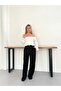Women's White Madonna Collar Ruffle Detailed Blouse - 3