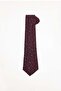 Men's burgundy paisley pattern classic tie and pocket square set - 4
