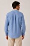 Slim Fit Long Sleeve Double Pattern Lapel Buttoned Linen Lycra Pocketless Gift Boxed Men's Shirt Fs-004578 - 2