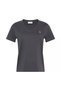 Women's Regular Fit 100% Cotton V-Neck Short Sleeve Dark Gray T-Shirt - 7