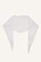 Women's Lace Embroidered Ecru Bandana H5495Ax26Sm
