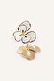 Women's Floral White Earrings H9964Axns - 3