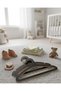 Baby Clothes Hangers - Set of 15 Natural Wooden Baby Wardrobe Organizers (20 cm) - 3