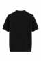 Men's Comfort Fit Striped Zippered Tshirt Black Eca076 - 2