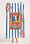 Striped Sardines Themed Marine Beach Towel - Sardine Concept Mediterranean Style Bath Beach Towel - 6