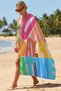 Written Colorful Modern Beach Towel - Typographic Neon Gradient Design Quick-Dry Microfiber Towel - 7